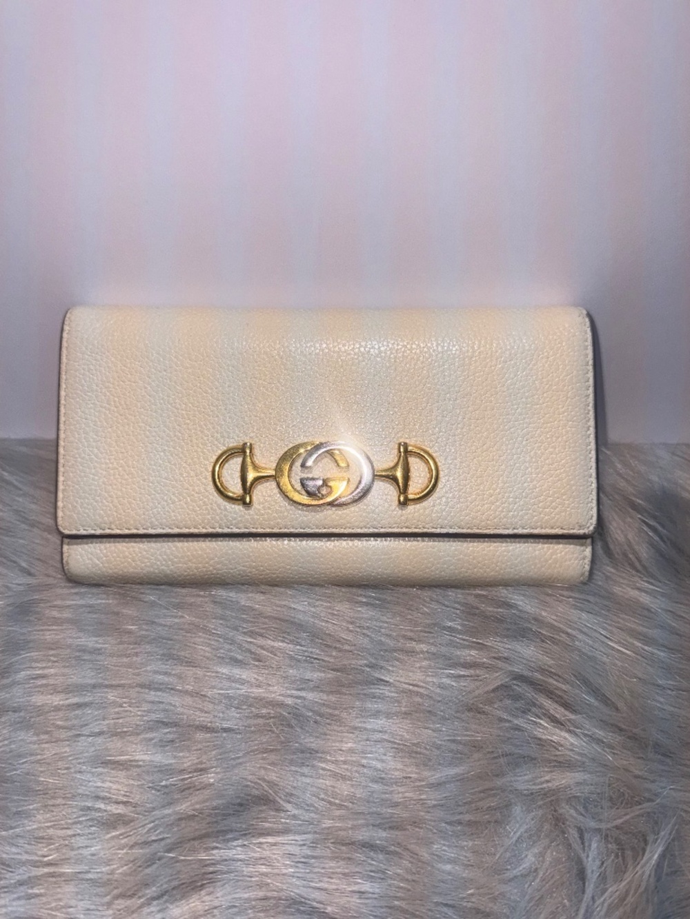 Gucci Calfskin Zumi Continental Wallet